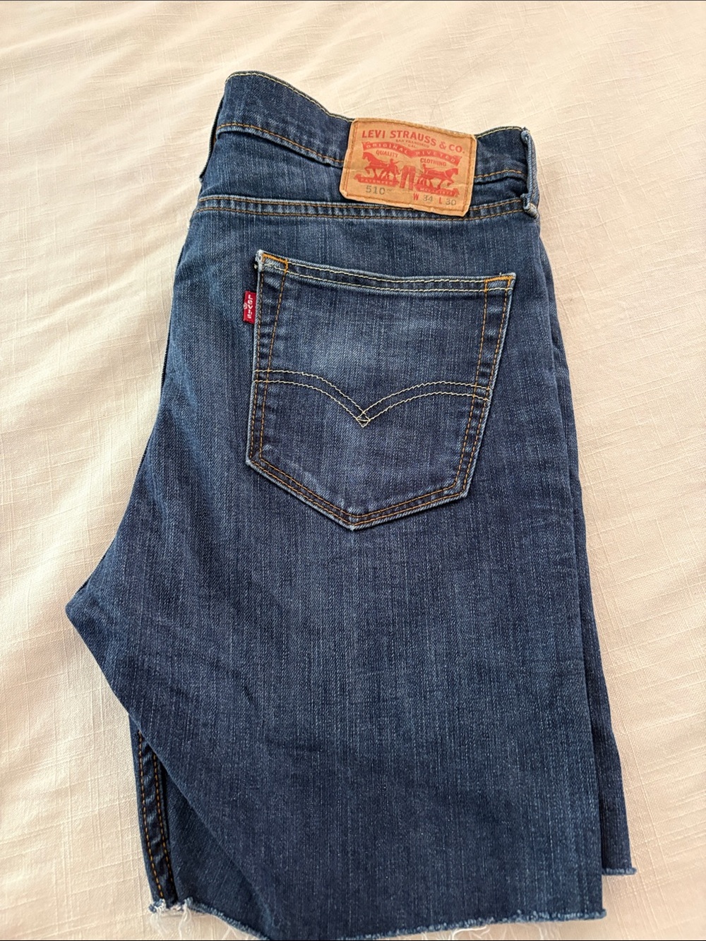 Levi's Dark Blue 510s Jean Shorts